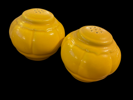 Vintage Riviera Salt and Pepper Shakers in Yellow Homer Laughlin Cheap