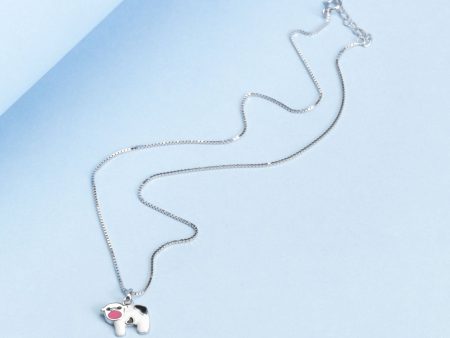 Cow Necklace (Silver) Hot on Sale