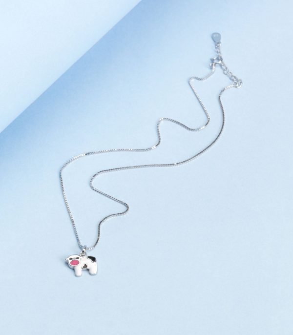 Cow Necklace (Silver) Hot on Sale