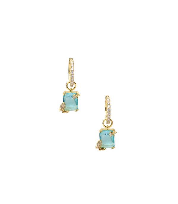 Blue-Fly Earrings (Brass) Sale