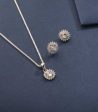 Garden Of The Silver Flowers Pendant Set (Silver) Hot on Sale