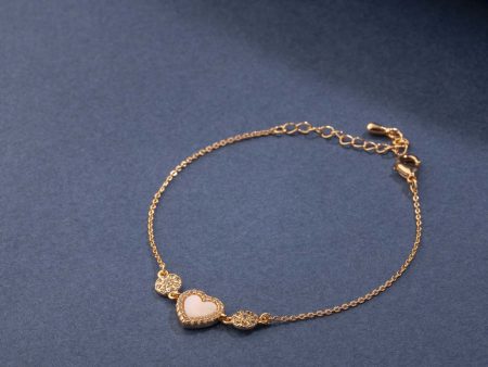 Chunky Heart Bracelet (Brass) Sale