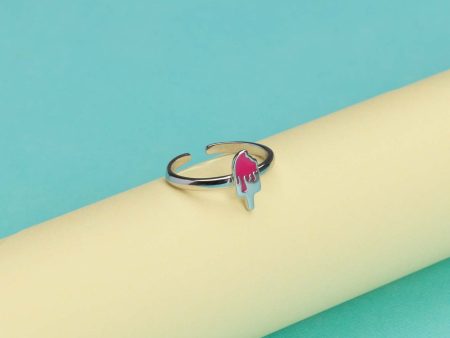 Chocobar Finger Ring (Silver) Online Sale