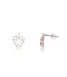 Diamond Enfold Solitaire Earrings Fashion