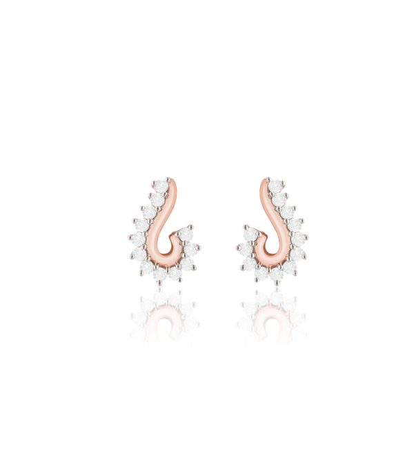 Diamond Gilded Grove Earrings Online Hot Sale