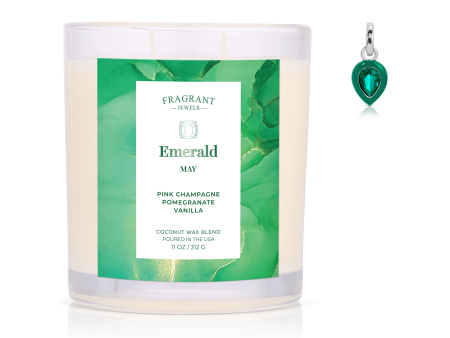 May Emerald Birthstone Charm - Jewel Candle For Discount