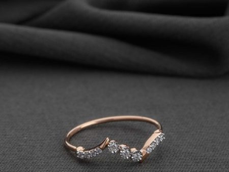 Diamond Gilded Grove Ring Fashion