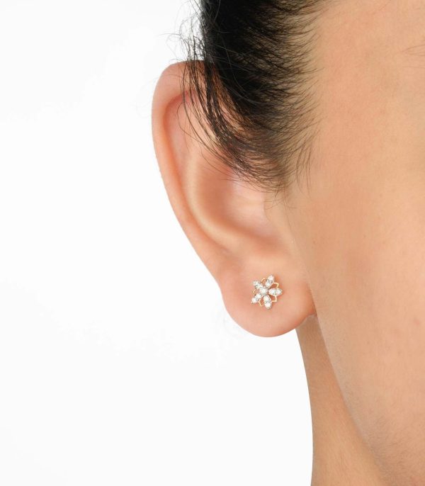 Diamond Lily Lace Earrings Online now