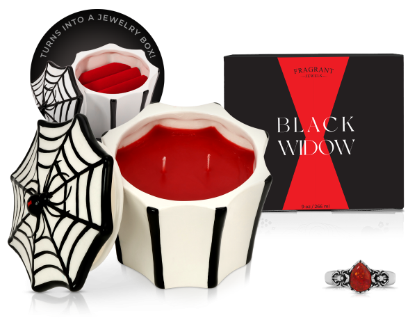 Black Widow - Jewel Candle Ceramic on Sale