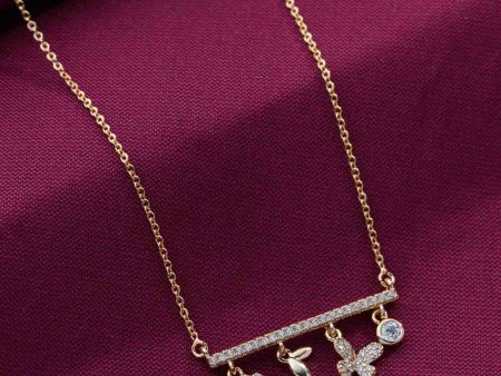 Charms Swing Necklace (Brass) Discount