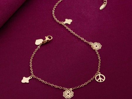 Cute Charm Anklet (Brass) Online