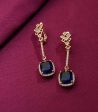 Blue Party Earrings (Brass) Fashion