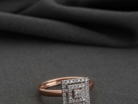 Diamond Square Serenity Ring Discount