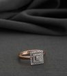 Diamond Square Serenity Ring Discount