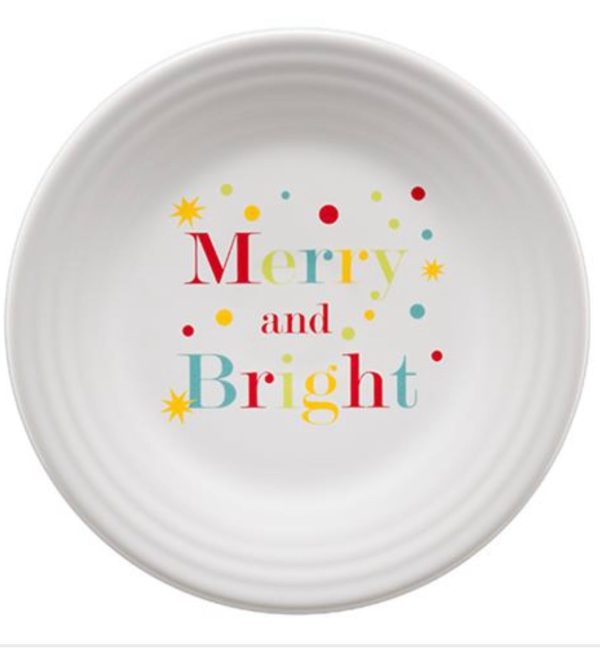 Fiesta 9” Luncheon Merry and Bright decal Sale