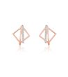 Diamond Dimension Earrings For Sale