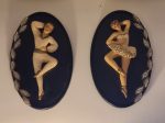 Vintage Chalkware Wall Art   Plaques  20x12 each Online