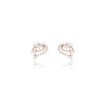 Diamond Pretty Foliage Earrings Fashion