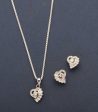 Pieces Of A Broken Heart Pendant Set (Silver) Online Sale