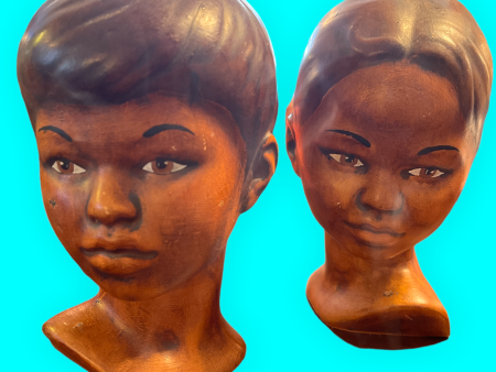 Mid Century Modern Ceramic Woman Busts   Head For Sale