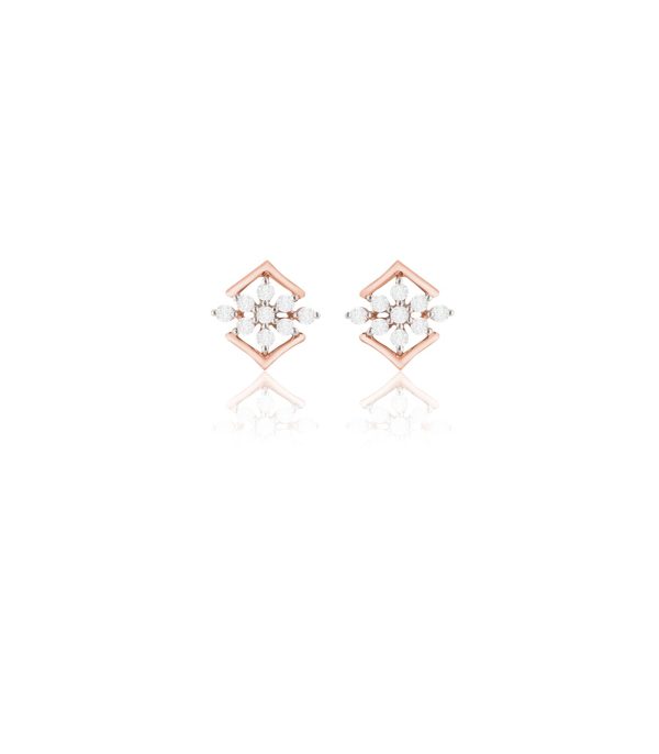 Diamond Petal Pop Earrings For Sale