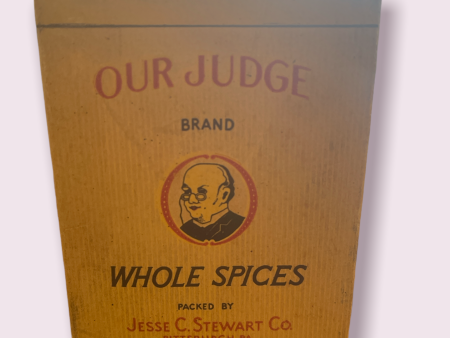 Vintage OUR JUDGE Brand Spice box Pittsburg PA Whole Spices FULL Online