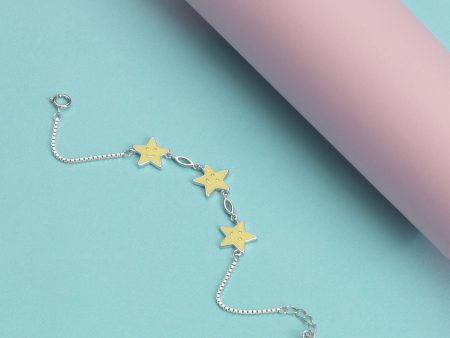 Yellow Star Bracelet (Silver) For Cheap