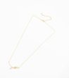 Delicate Golden Color Knot Of Gemstone Necklace (Brass) Online Hot Sale