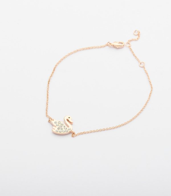 Funky Little Swan Bracelet (Brass) Sale