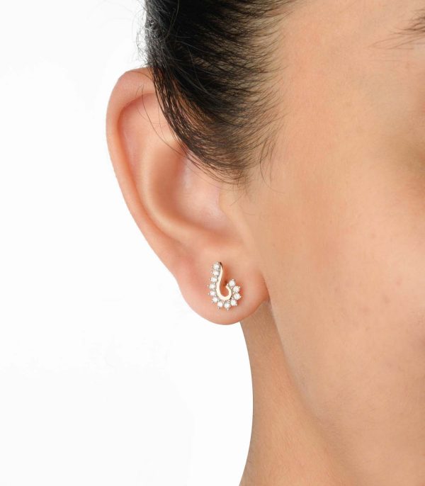 Diamond Gilded Grove Earrings Online Hot Sale