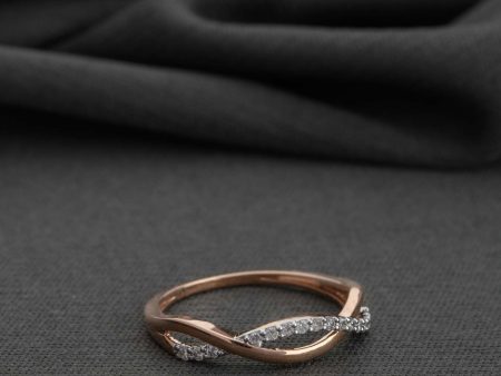 Diamond Infinity Twist Ring Sale