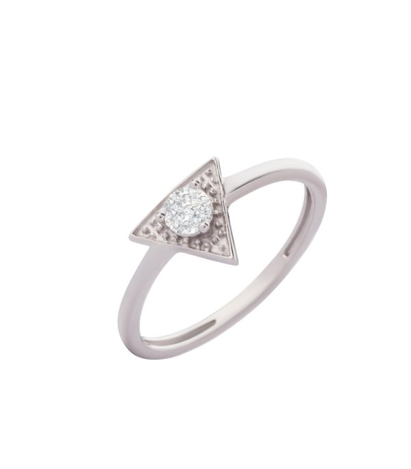 Diamond Angular Allure Ring For Cheap