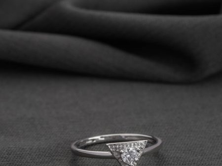 Diamond Angular Allure Ring For Cheap