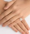 Diamond Square Serenity Ring Discount