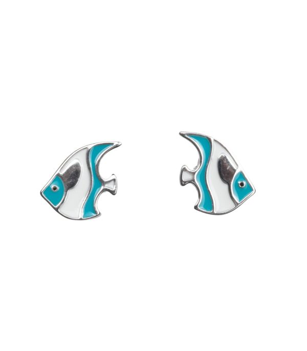 Blue Fish Tops (Silver) For Cheap