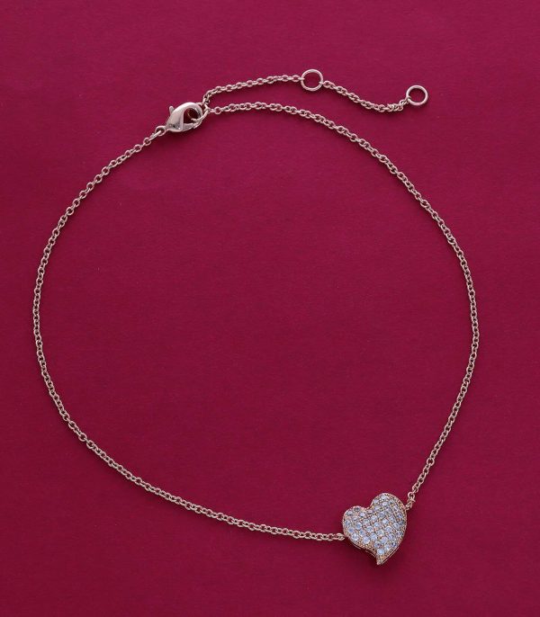 DAINTY HEART OF DESIRES ANKLET (BRASS) Supply