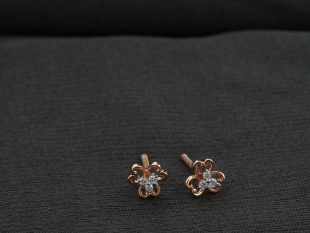 Diamond Floral Flair Earrings Discount