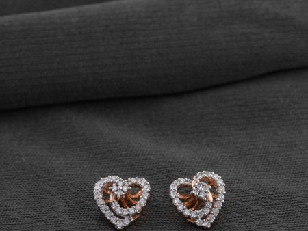 Diamond Heart Haven Earrings Cheap