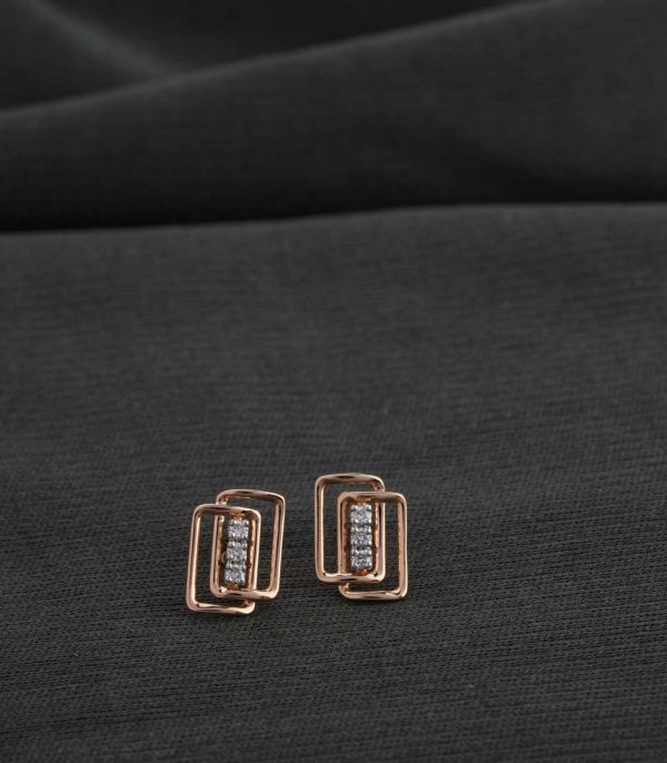 Diamond Cube Chic Earrings Hot on Sale