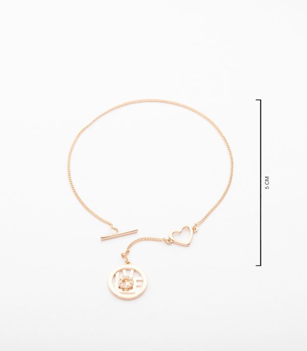 Charming Love Encircled Bracelet (Brass) Online Hot Sale