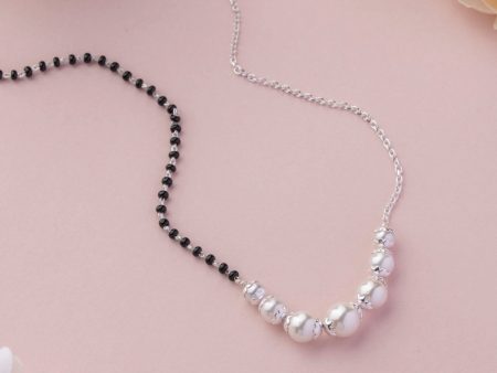 Silver Pearl Mangalsutra Online