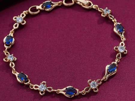 Blue Love Bracelet (Brass) Hot on Sale