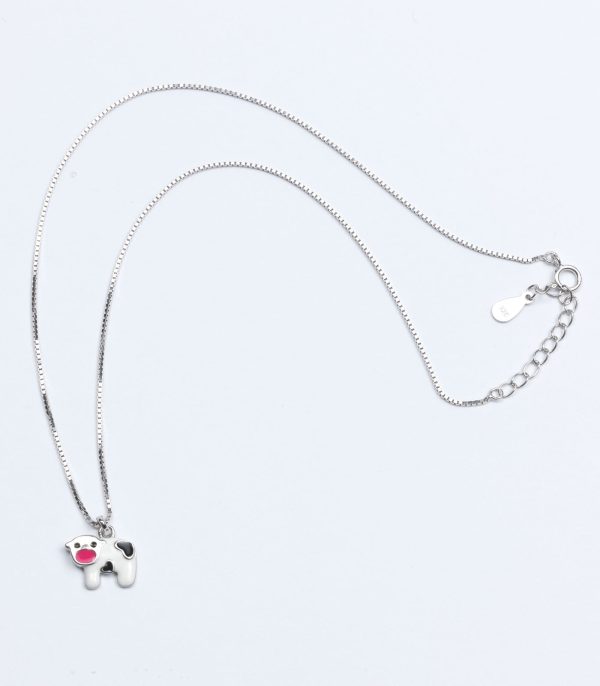 Cow Necklace (Silver) Hot on Sale