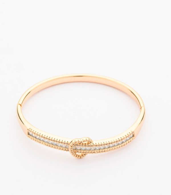 Dangling Golden Color Brass Bracelet (Brass) on Sale