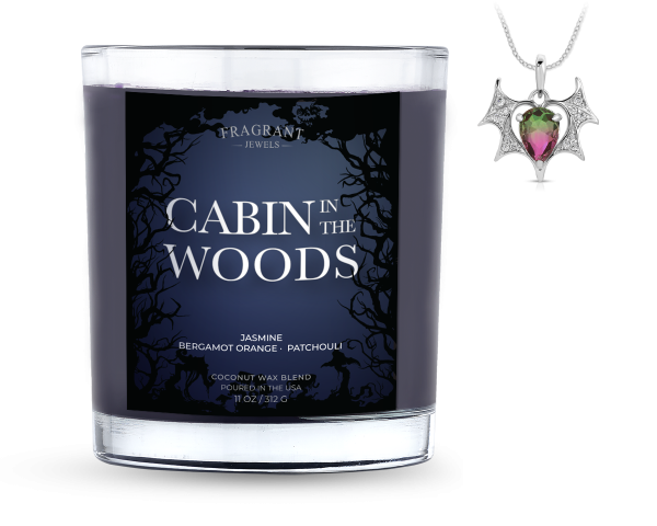 Cabin in the Woods - Candle (Necklace) For Sale