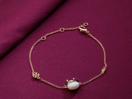 Cute Cow Bracelet (Brass) Cheap