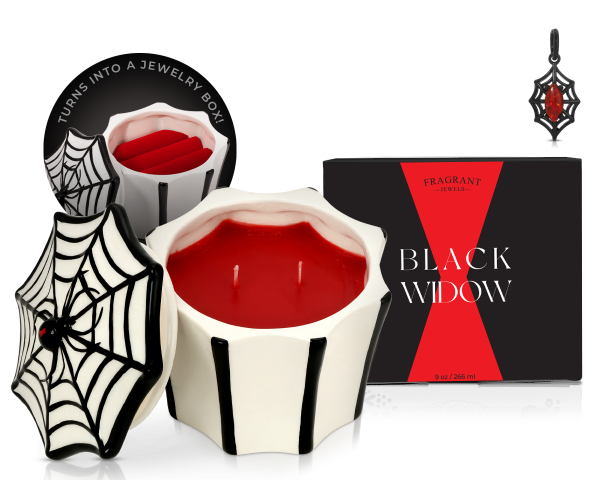 Black Widow - Jewel Candle Ceramic on Sale