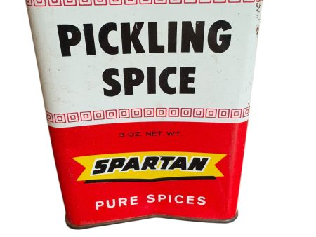 Vintage Large Spartan Pickling Spice 3 Oz Spice Tin Grand Rapids Michigan Online Sale