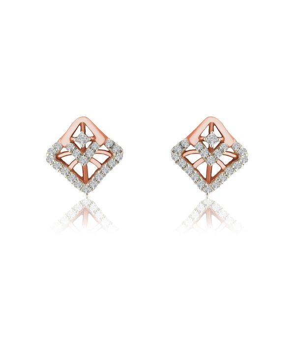 Diamond DazzleDots Earrings For Sale