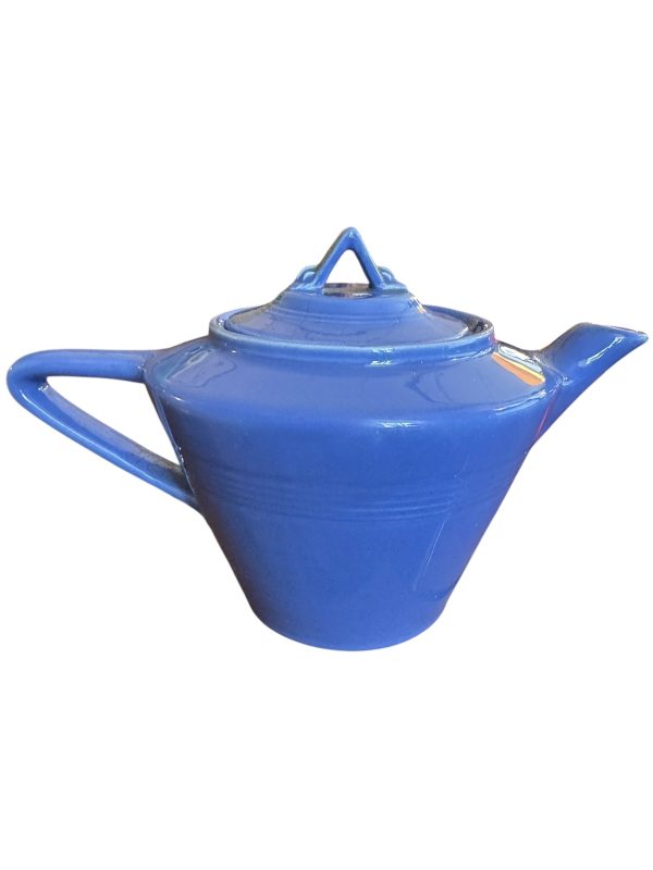 Vintage Fiesta Harlequin Teapot in Mauve Blue Online